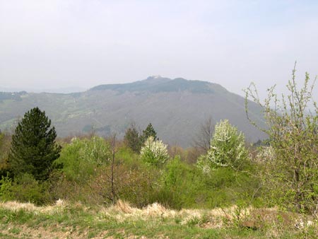 Sullo sfondo il Monte Senario che ospita l'omonimo convento..